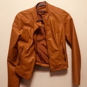 Faux leather jacket